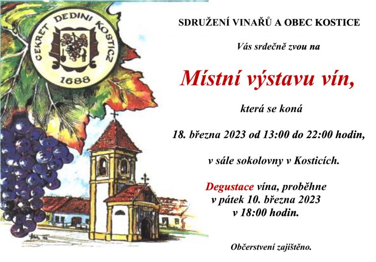 Výstava vín Kostice 2023